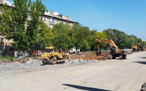 В этом году ремонт главных улиц Майкудука закончен не будет