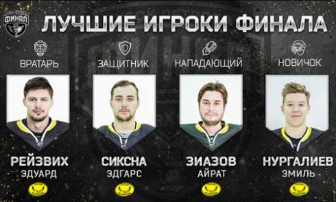Все лучшие игроки финала плей-офф ВХЛ — хоккеисты «Сарыарки»