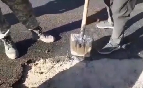 Жители Каркаралинского района недовольны качеством ремонта местной дороги