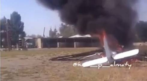 Самолет потерпел крушение в Алматинской области: Двое человек погибло