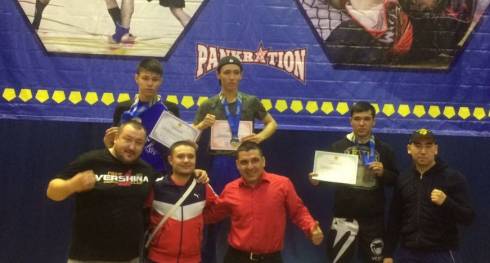 Чемпионы панкратиона и грепплинга Казахстана поднялись на пьедестал в Караганде