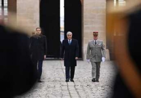 Опубликовано видео официального визита Президента РК во Францию