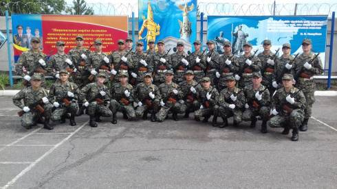 В Караганде солдаты Национальной гвардии впервые приняли присягу без присутствия близких людей