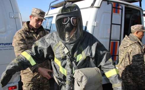 С 15 по 17 октября 2014 года в Карагандинской области прошло антитеррористическое учение 