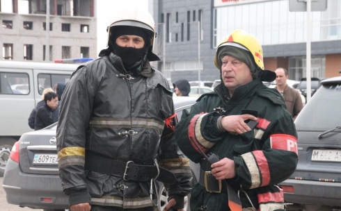 В крупном строительном магазине Караганды проведены пожарные учения