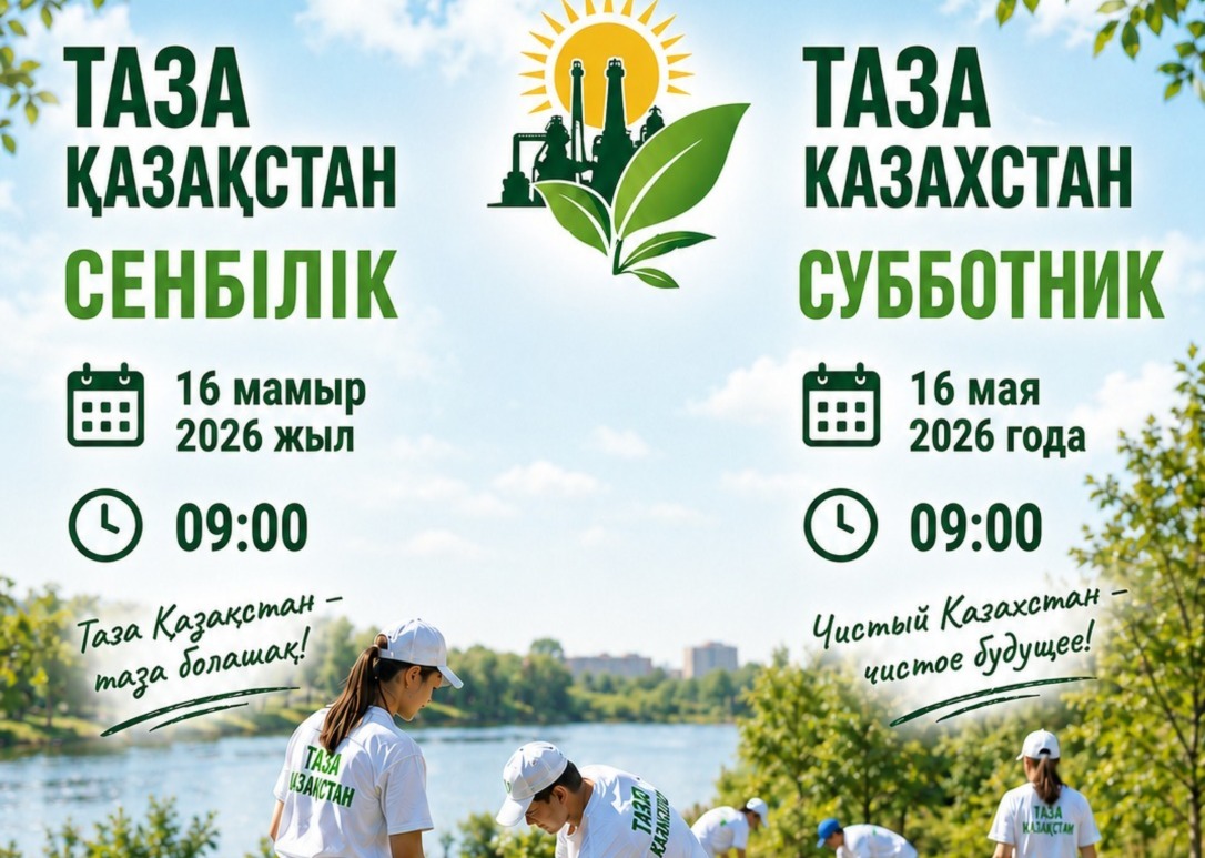 Темиртаусцев приглашают принять участие в общегородском субботнике