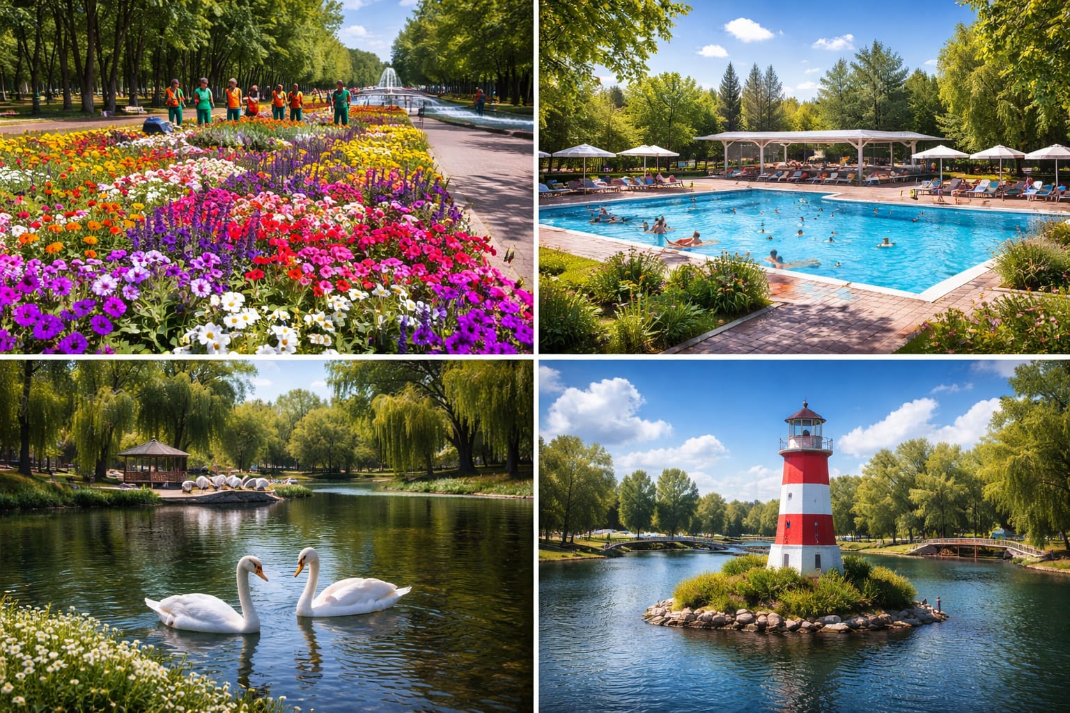 Маяк, лебеди и миллионы цветов: в Караганде озвучили планы по обновлению парков