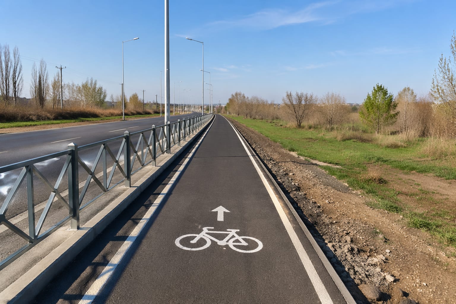 В Караганде обустраивают велодорожку протяжённостью 4,5 километра