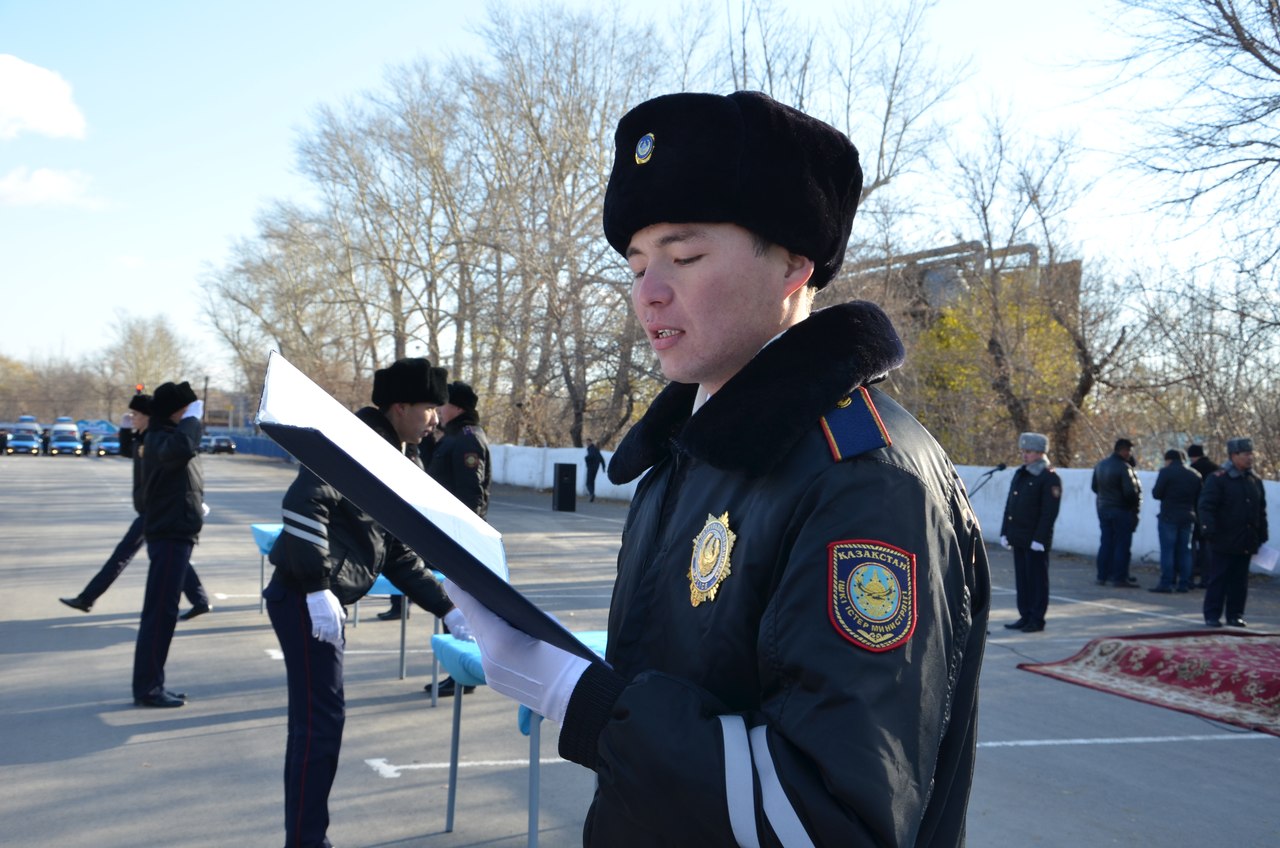 Зимняя форма полиции Казахстана