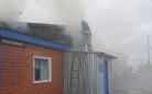 В поселке Осакаровка горел частный дом
