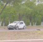 Два автомобиля столкнулись на перекрёстке в Караганде
