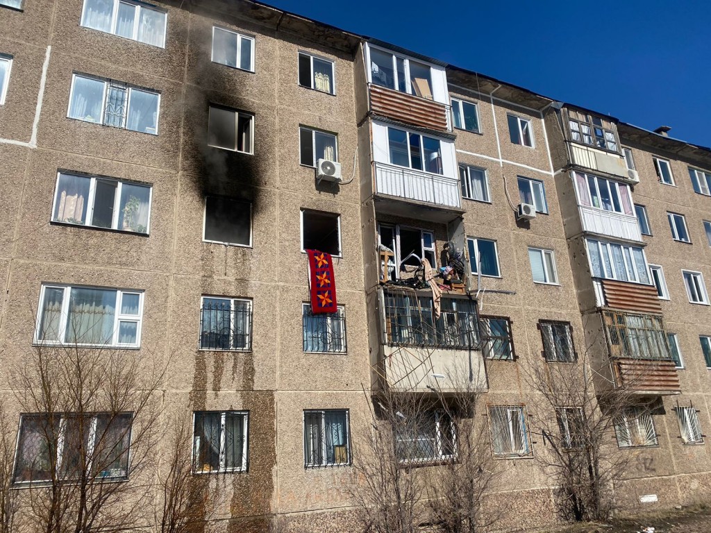 В жилом доме Темиртау взорвался газовый баллон
