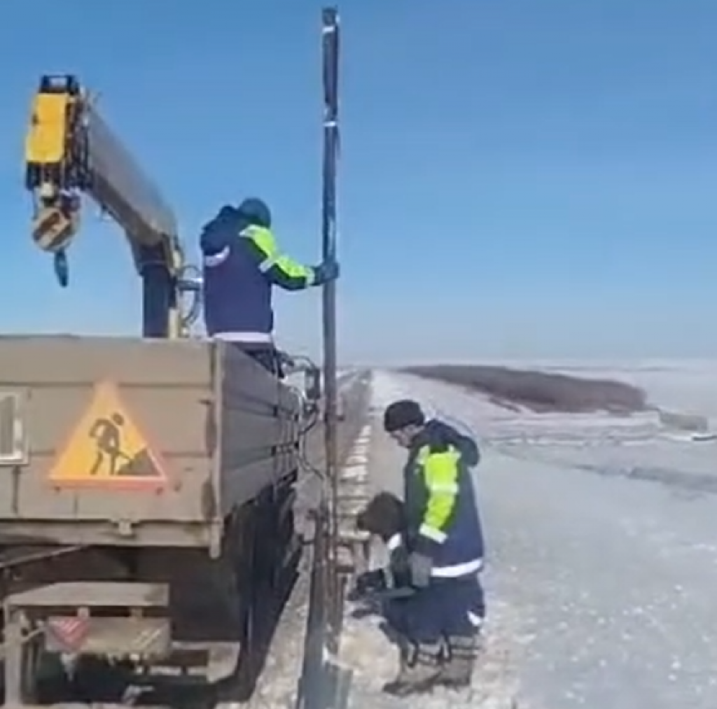 На трассе Караганда — Астана установят светодиодные знаки ограничения скорости