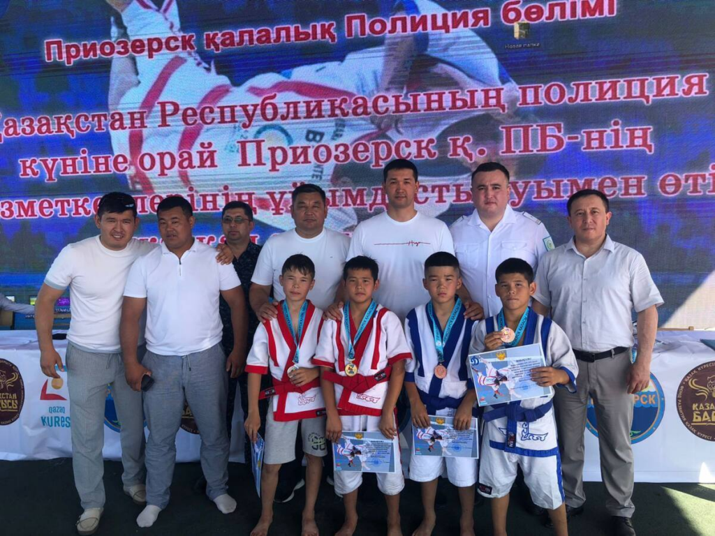 Соревнования по қазақша күрес среди детей организовали в Карагандинской области