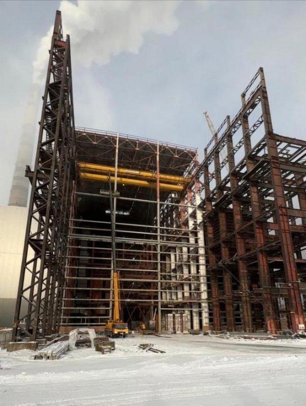 Строительство седьмого котла идёт по графику на ТЭЦ-2 в Темиртау