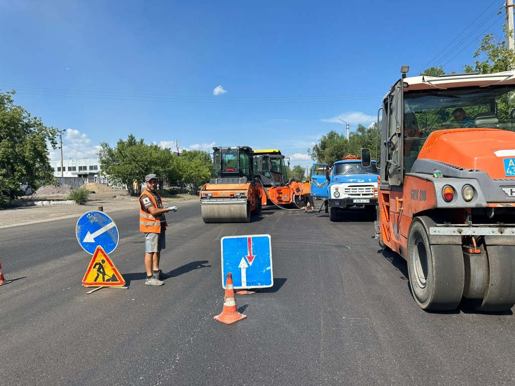 Какие работы по ремонту дорог ведутся в Темиртау