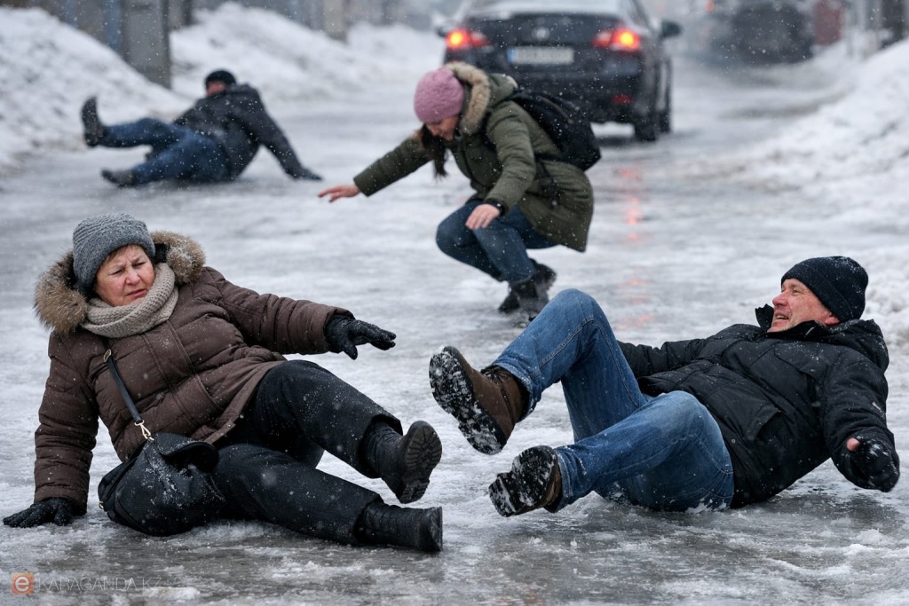 Тайғақ ақпан: Қарағанды облысының 4,5 мыңнан астам тұрғыны жарақат алған дәрігерлерге жүгінді