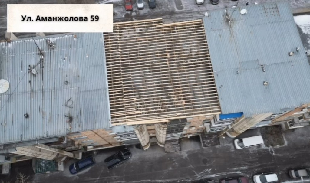 До нового года в Караганде планируют восстановить кровли и фасады зданий, поврежденных штормовым ветром