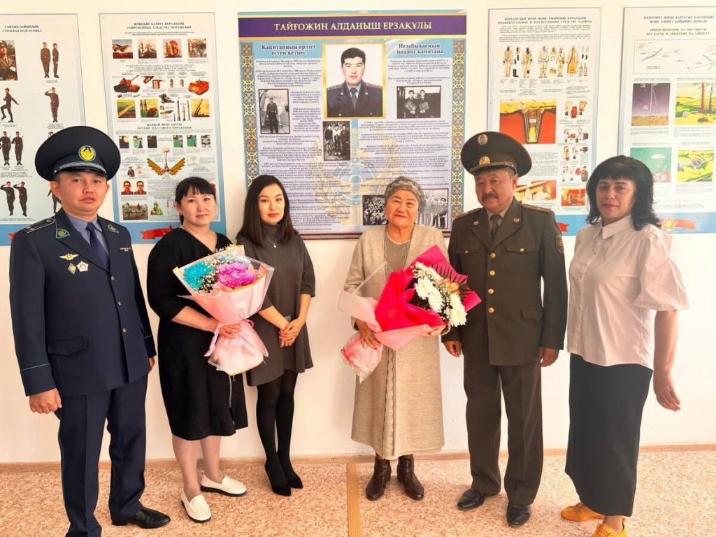 Кабинет НВП открыли в честь погибшего полицейского в Карагандинской области