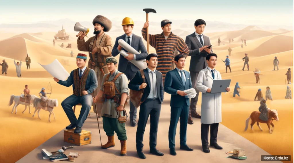 Кем чаще всего работают мужчины в Казахстане