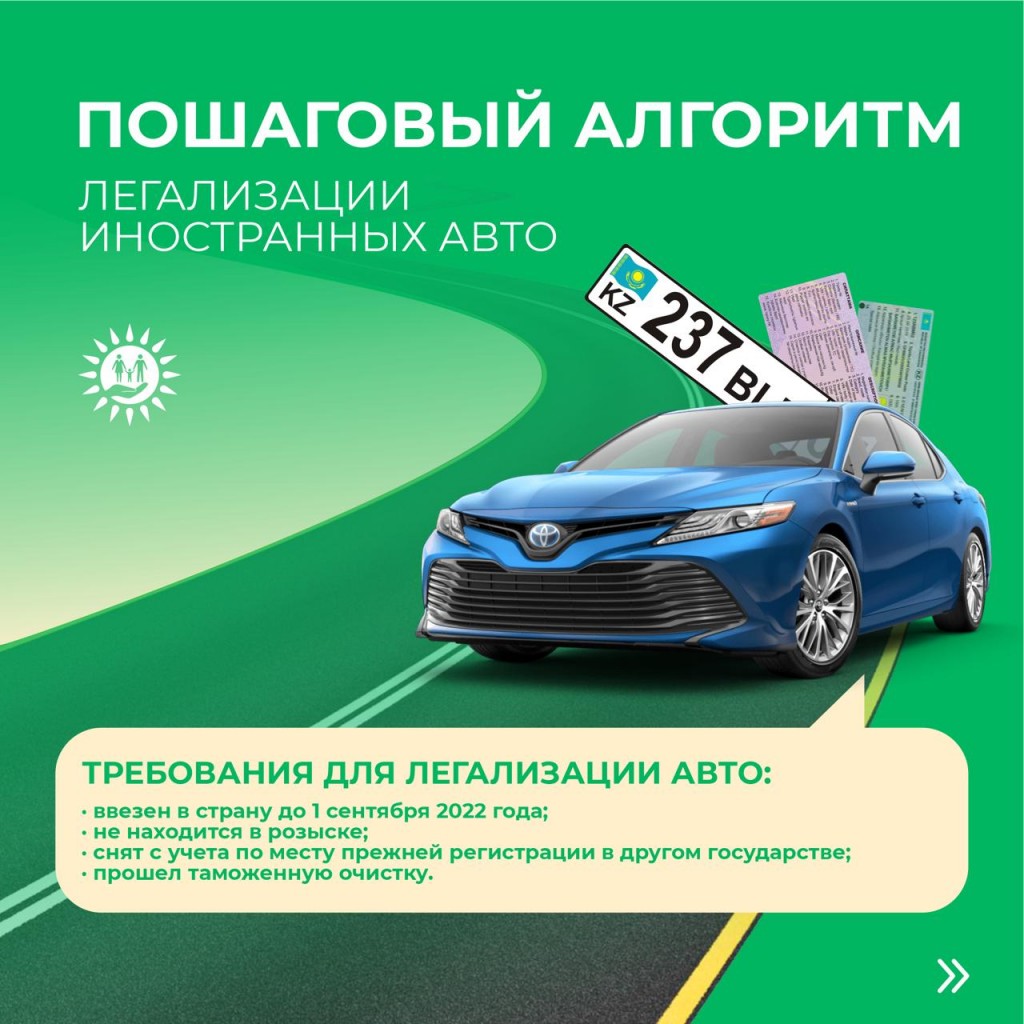 Пошаговый алгоритм легализации иностранных авто представили в ЦОНе