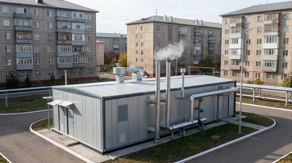 Новую котельную установили для пяти многоэтажек в Караганде