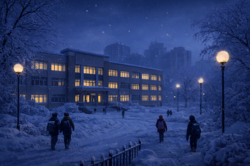 Школьники начальных классов первой смены Темиртау сегодня учатся дистанционно