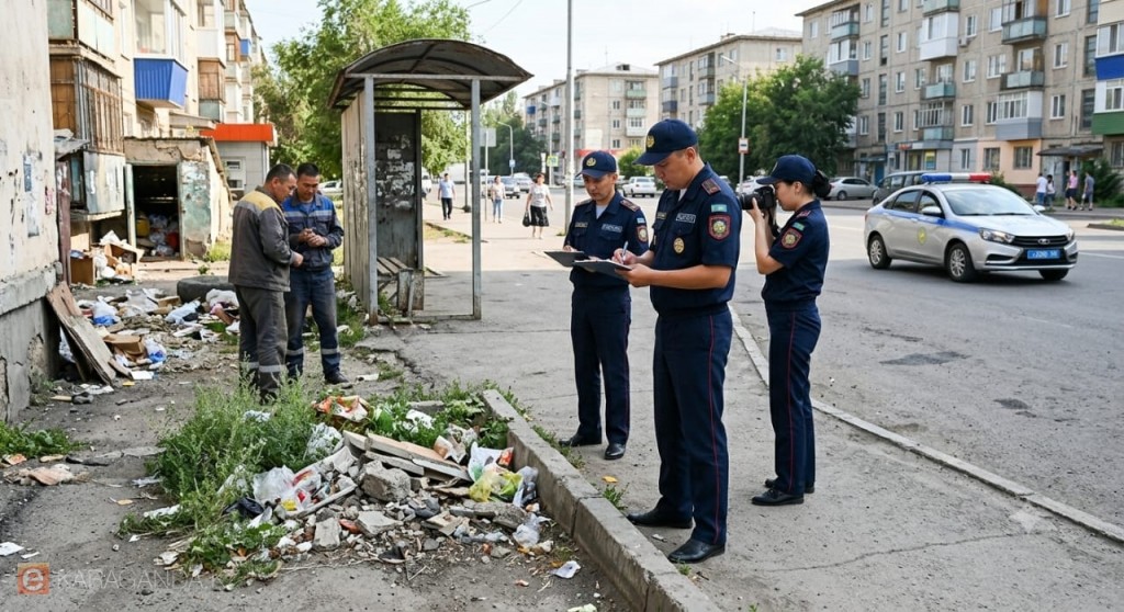 Более 26 тысяч нарушений благоустройства выявили полицейские Карагандинской области с начала года