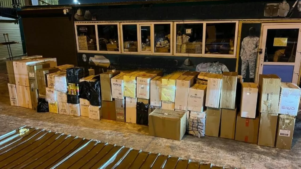 Қарағандыда есепке алынбаған темекінің ірі партиясы тәркіленді