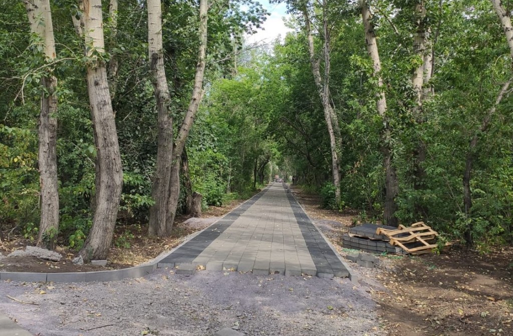 Как в Караганде идет реконструкция парка Пришахтинска