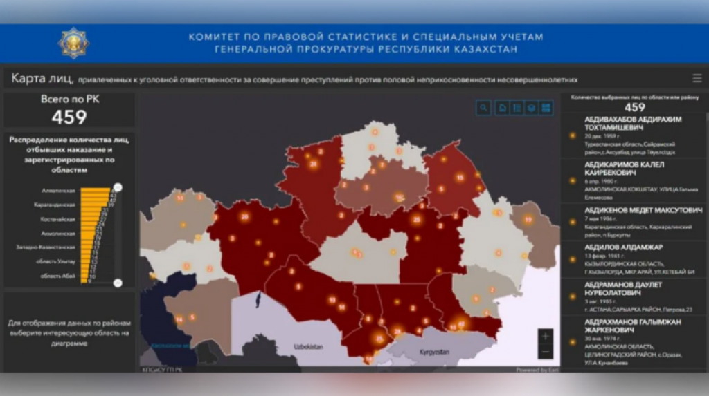 В Казахстане работает публичная карта педофилов - правда или фейк?