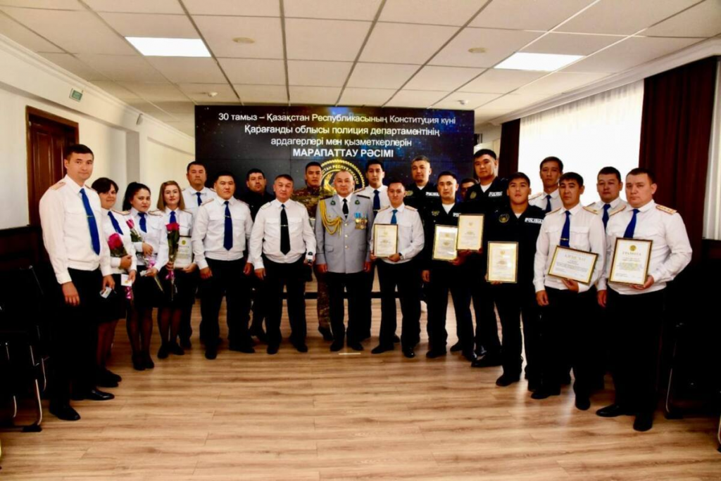 Награждение лучших сотрудников прошло в ДП Карагандинской области