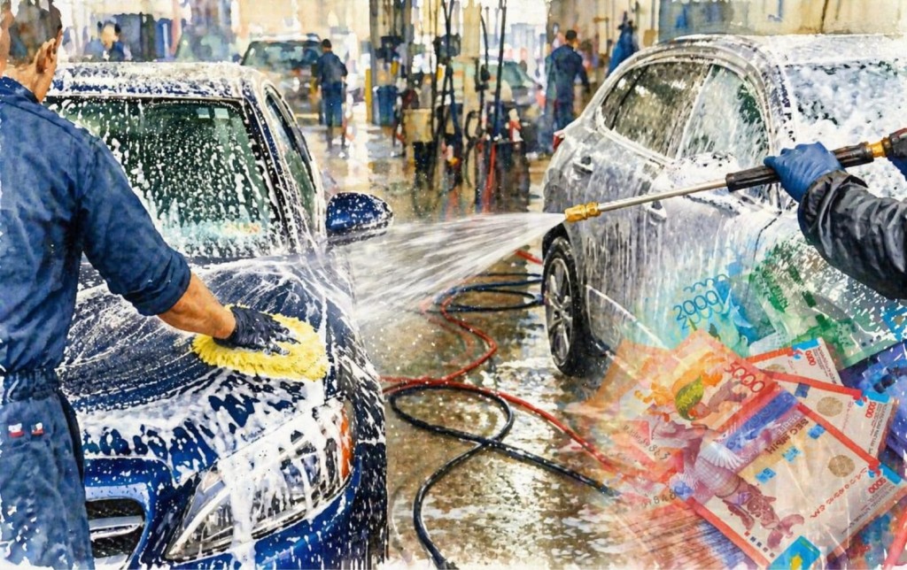 Сколько стоит мойка автомобиля в разных регионах Казахстана