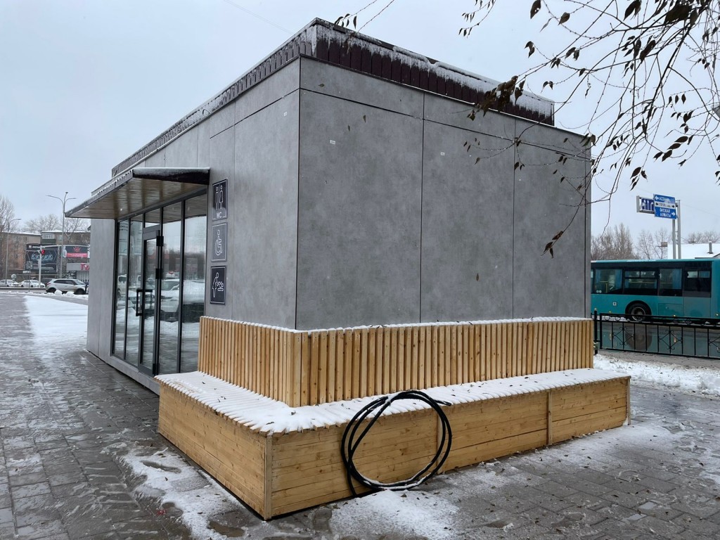 На центральном проспекте Караганды скоро откроется ларёк с бесплатным общественным туалетом