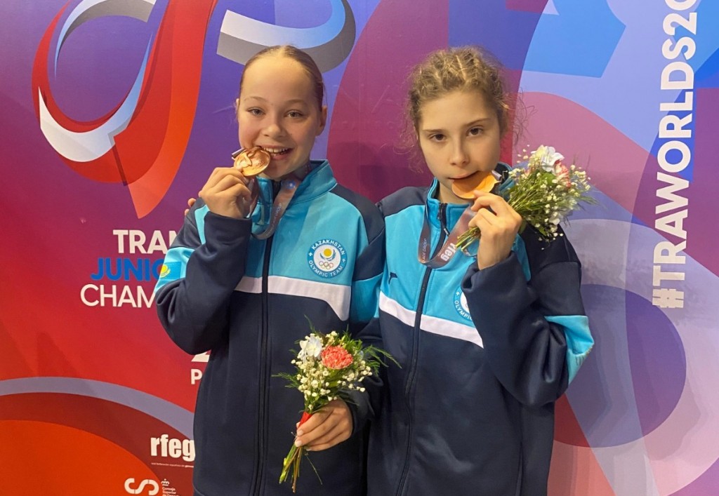 12-летняя батутистка из Караганды стала бронзовым призером мирового первенства