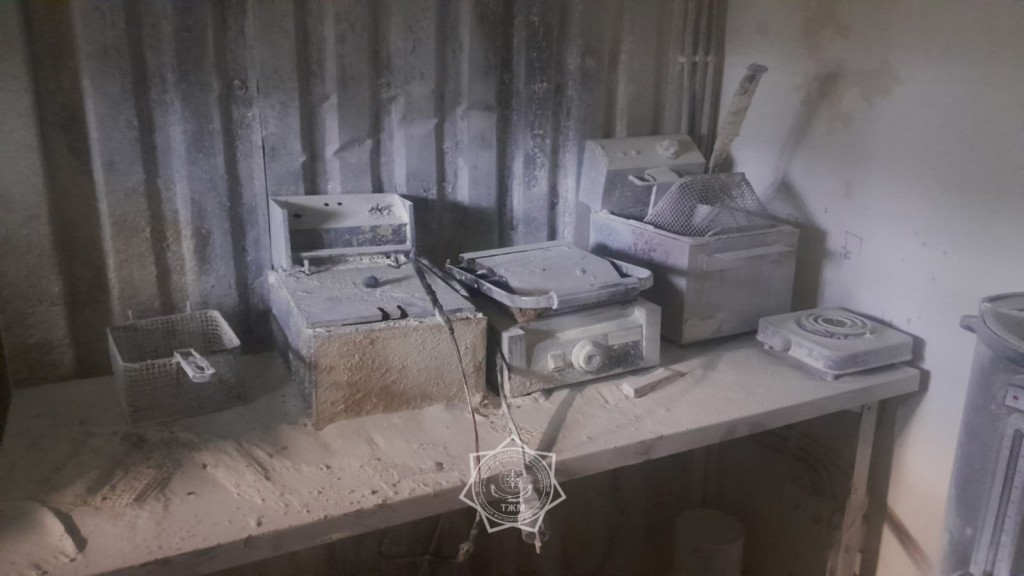 В Караганде произошел пожар на территории рынка «Алтын Арба»