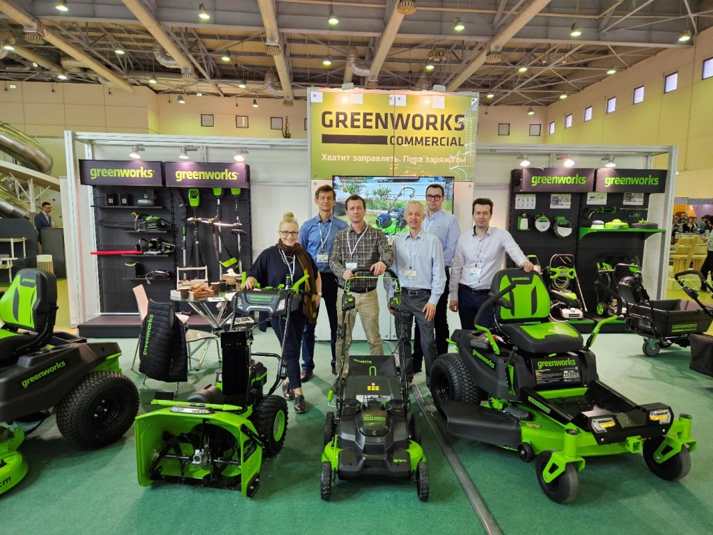 Greenworks впервые приняла участие в главной парковой выставке России ParkSeason Expo