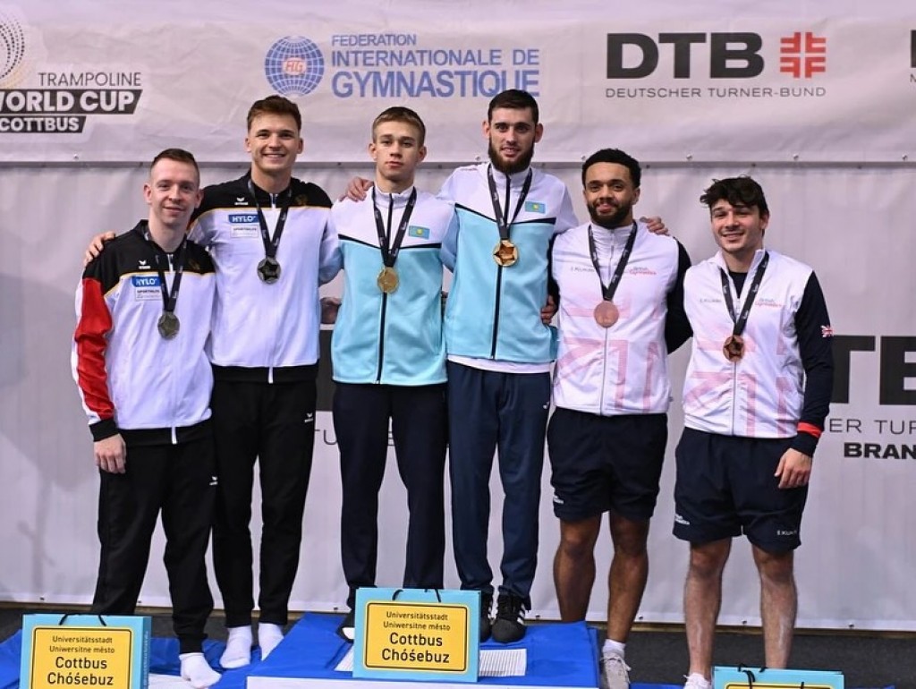 Қарағандылық батутистер әлем кубогы кезеңінің алтынын жеңіп алды