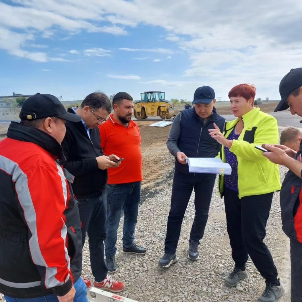 В Карагандинской области проверили ремонт участка дороги Нура – Осакаровка