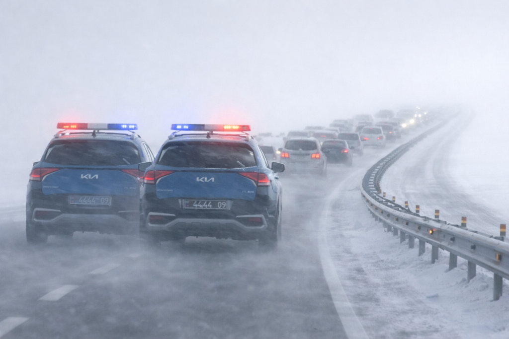 Полиция Қарағанды мен Балқаштан мыңнан астам автокөлік жүргізушілерін ертіп жүр