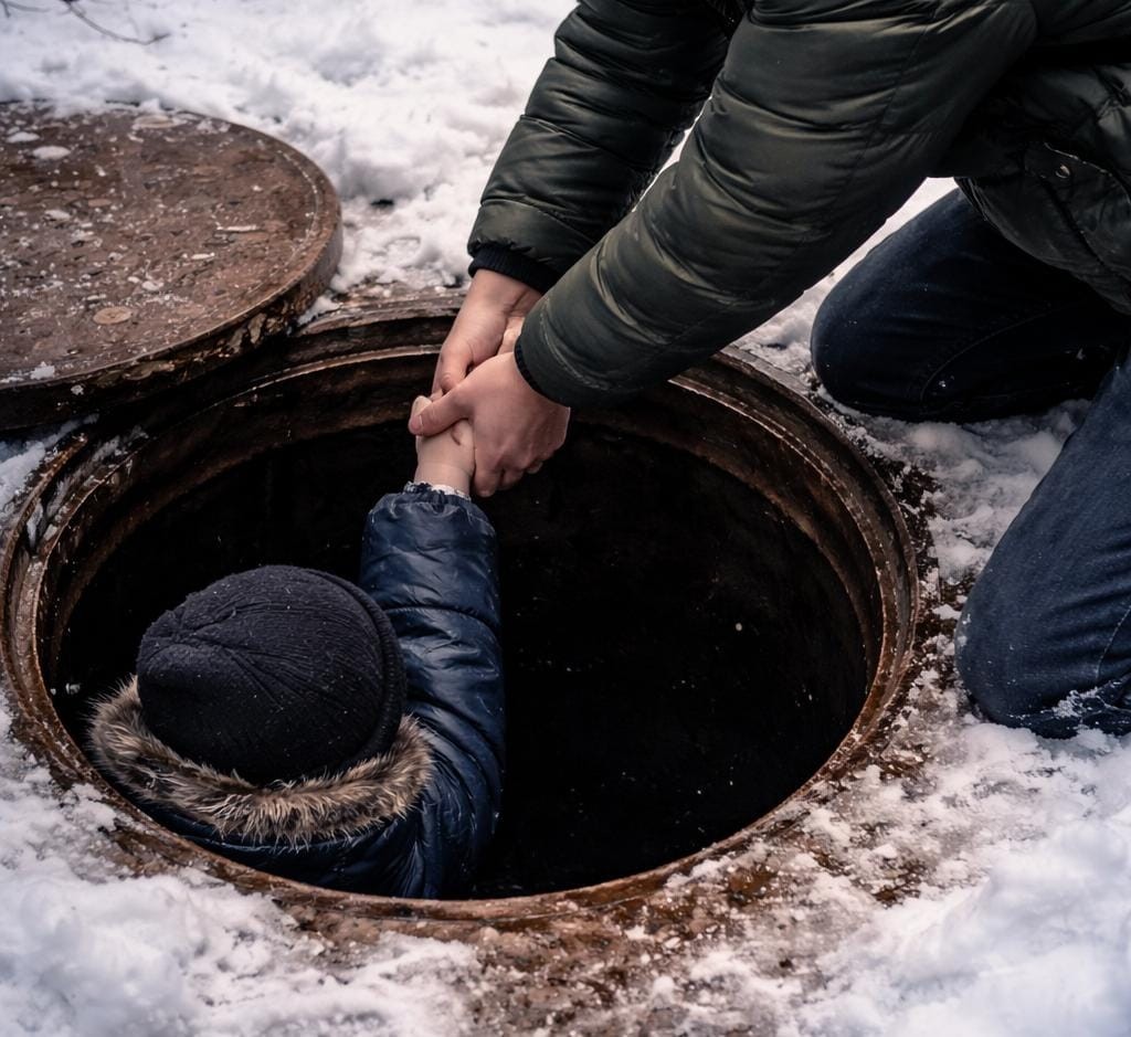 В Караганде ребенок упал в открытый колодец