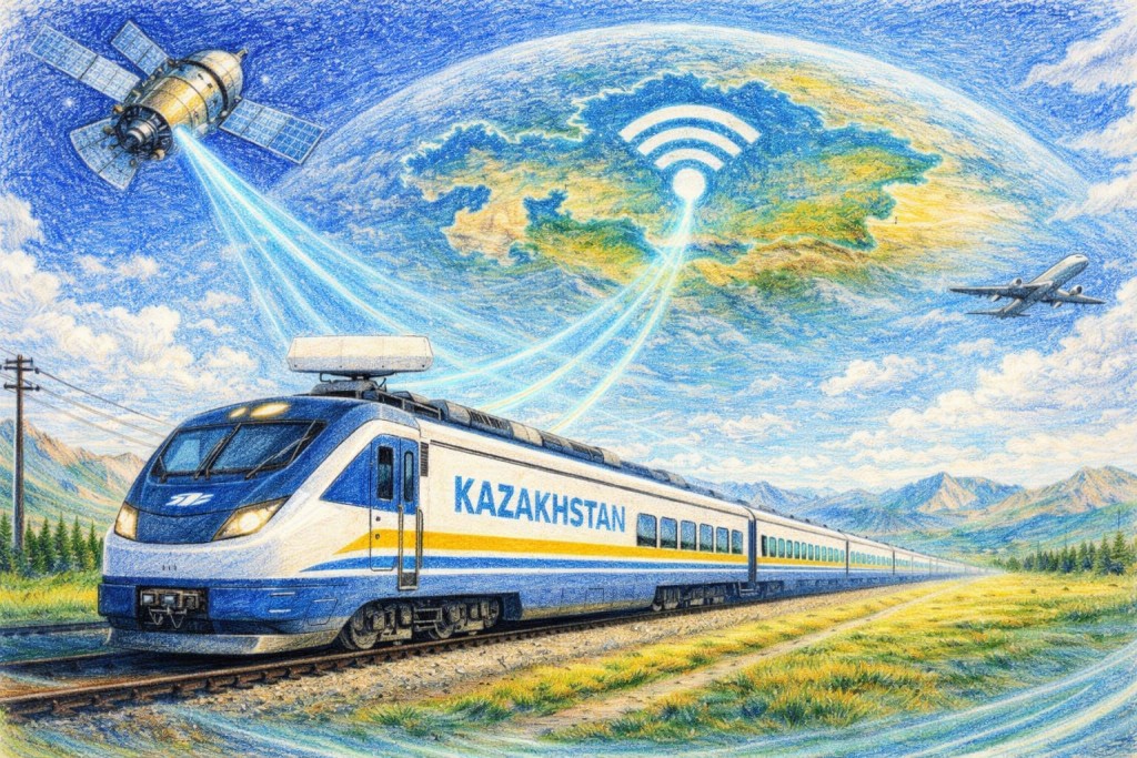 Интернет Starlink заработает в 124 поездах Казахстана до конца сентября