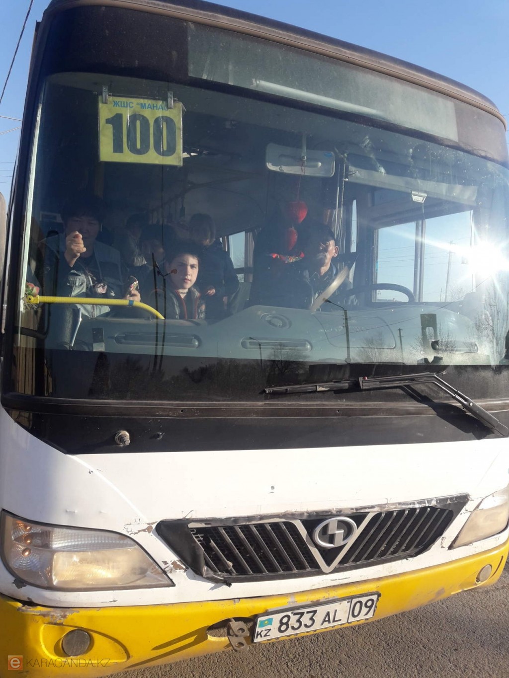 Временно перестаёт курсировать маршрут №100 между Карагандой и Темиртау