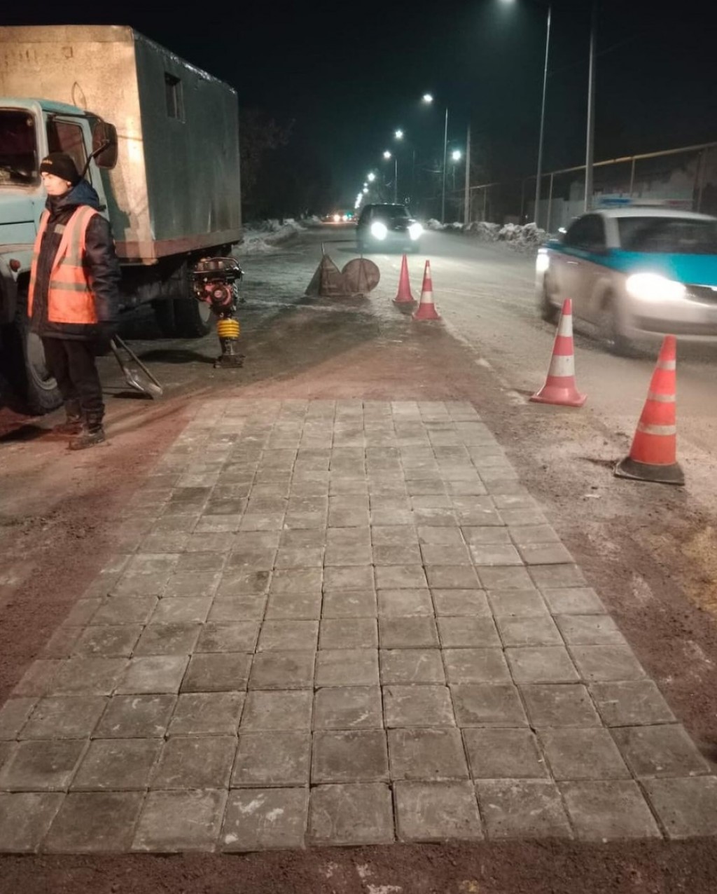 Участок дороги на улице Терешковой открыли для проезда в Караганде после ремонтных работ