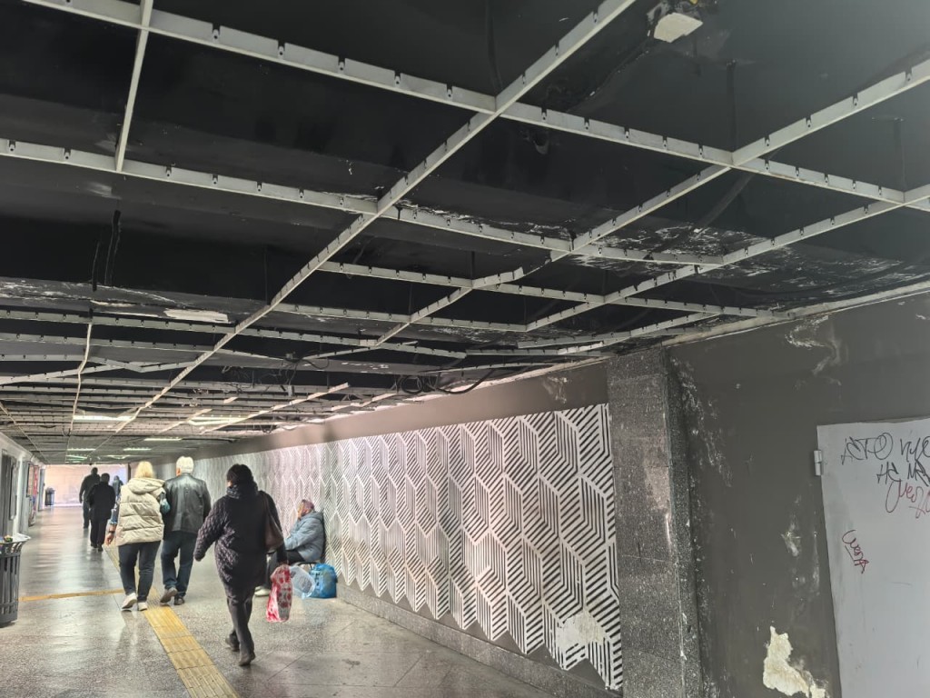 Қарағанды жерасты өткеліндегі төбені кемелердің кесірінен 