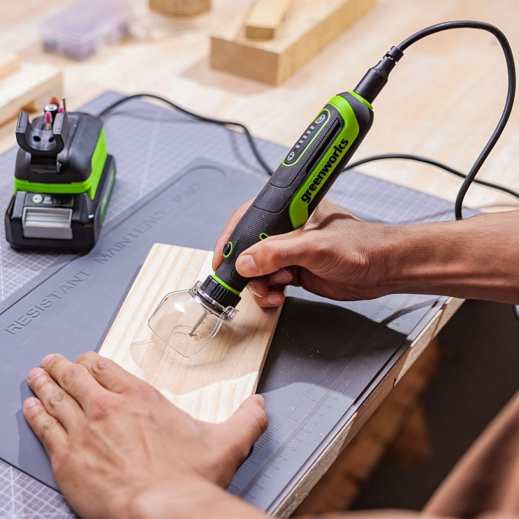 Самые универсальные инструменты: аккумуляторные гравёры Greenworks для точной обработки практически любых материалов