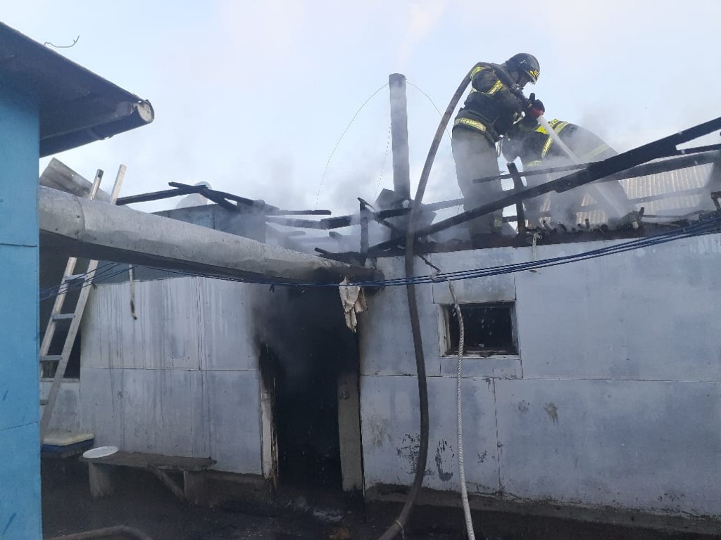 В селе Бухаржырауского района горела баня