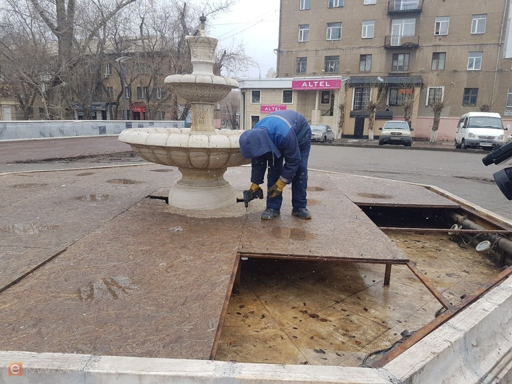 Расконсервация фонтанов началась в Караганде