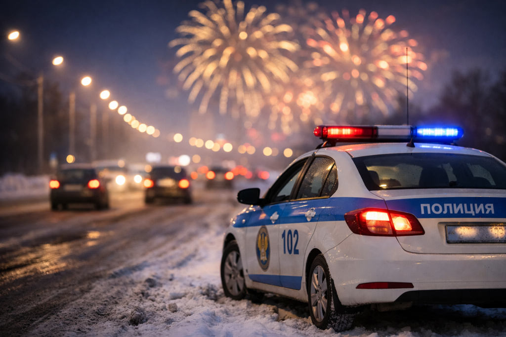 Новый год в Карагандинской области прошёл без серьёзных ДТП - Департамент полиции