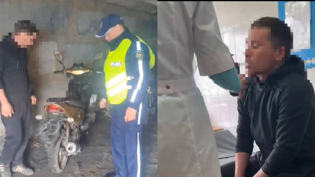 Карагандинца наказали за пьяную езду на скутере